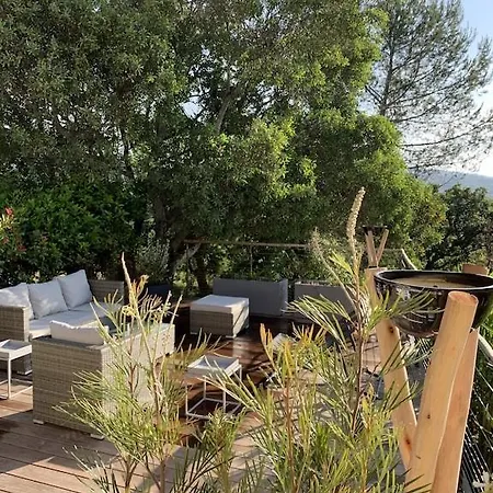 Les Restanques Maison Des Chenes Vue 6 Personnes * Grimaud