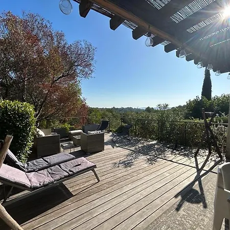 Les Restanques Maison Des Chenes Vue 6 Personnes Grimaud